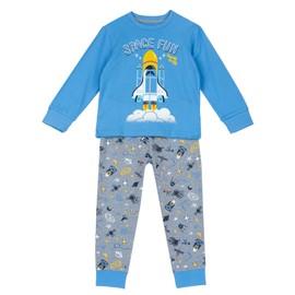 Chicco, Children's Pyjamas with Long Sleeves, Made of Soft Fabric, Children's Clothing, Designed in Italy, lightblue