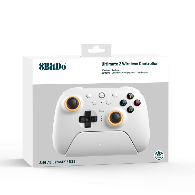8BitDo Ultimate 2 Wireless Controller for Windows PC, Apple, Steam