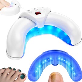 Nagelpilz Lasergerät, 2 in 1 Kabelloses Lasergerät des Nagelpilzes mit Blau Infrarotlicht, Nagelpilz Reinigungsgerät Nagelbehandlung für Mehrere Nägel, Laser Therapie mit 3 Arten von Zeit