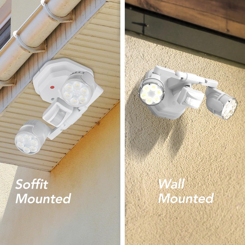 OREiN Motion Sensor Outdoor Lights, 450° Superwide Adjustment Dimmable Dusk