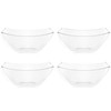 PLASTICPRO Disposable Square Serving Bowls, Party Snack or Salad Bowl,