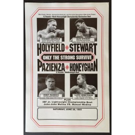 Vintage Vinny Pazienza v Lloyd Honeyghan, Evander Holyfield Boxing Fight Poster