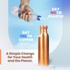 VedVision Copper Water Bottle - 32 Oz Copper Bottle Plain