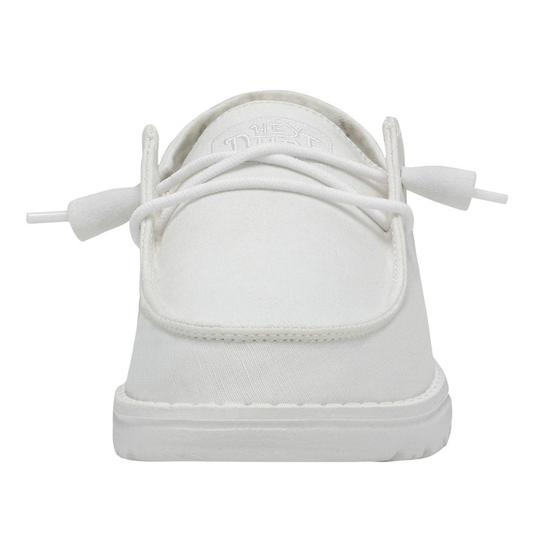 Hey Dude Wendy Slub Canvas White, Women 22 MX