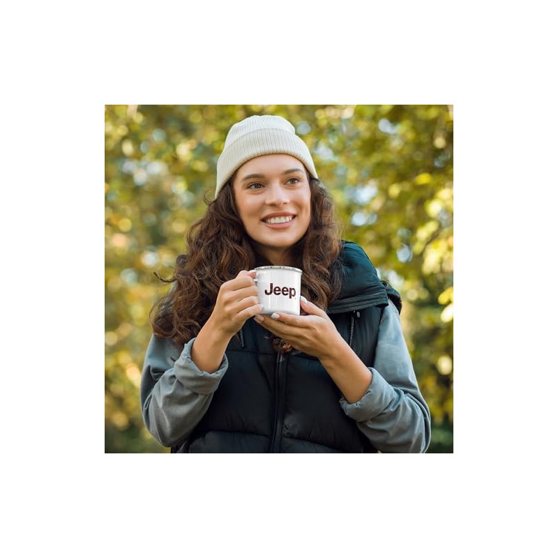Jeep Plaid Enamel Campfire Mug - 12 oz