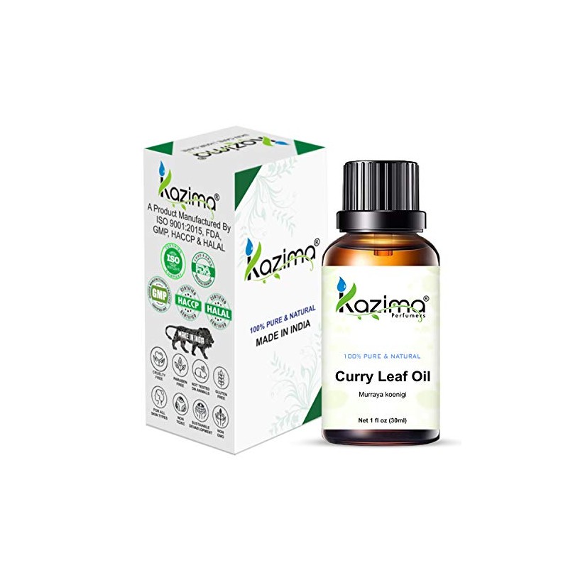 KAZIMA Curry Leaf Essential Oil - 100% Pure, Natural &