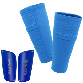 Mtxorvix Soccer Shin Guards, Shin Pads and Shin Guard Sleeves for Football Games, Leg Guard Socks, EVA Cushion Protection Reduce Shocks and Injuries (S)