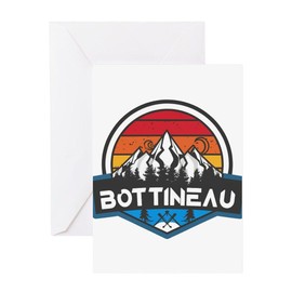 CafePress Bottineau Winter Park Bottineau North Dakota Greeting Cards Folded Greeting Card Matte