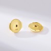 JiaYang 18k White Gold Plated Earring Backs Sterling Silver Earring