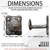 KOXHERO Heavy Duty Cast Iron Railroad Spike Wall Coat Hooks