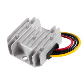 Dealikee Waterproof DC-DC Voltage Converter Regulator DC 12V 24V Step-Down to 5V 10A 50W Power Supply Regulator Buck Transformer