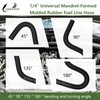1/4" Universal Mandrel-Formed Molded Rubber Fuel Line Hose 45° 90°