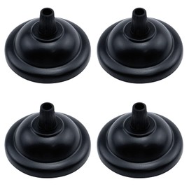 Tsnamay 4Pcs Retro Mini Light Canopy Kit Diameter 2.6"/66mm,Black Ceiling Plate Chassis Base Pendant Light Accessories