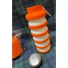 Portable Silicone Foldable Water Bottle 500ml Orange