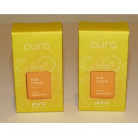 PURA 2 PURA Yuzu Citron Home Plug In Diffuser Smart Fragrance Refill 0.33 Oz 10mL NIB