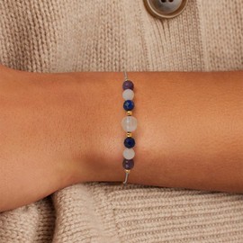 Fezodo Inspirational Encouragement Gifts for Women, Natural Healing Stones Bracelets Chistmas Valentines day Birthday Gift for Friends Women Men (Grief Loss)