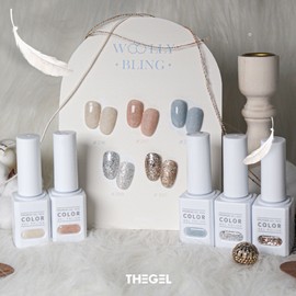 Thezel The Gel Woolly Bling 5-Piece Set Glitter Velvet Gel / 더젤 울리블링 5종 세트 글리터 벨벳젤