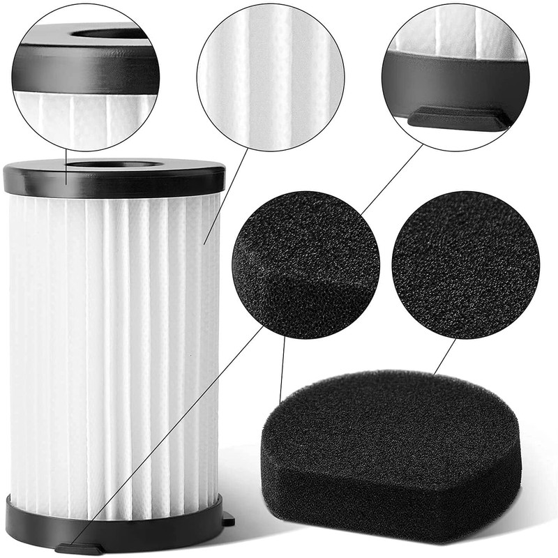 2 Filters and 2 Sponges for Ariete Handyforce 2761 2759