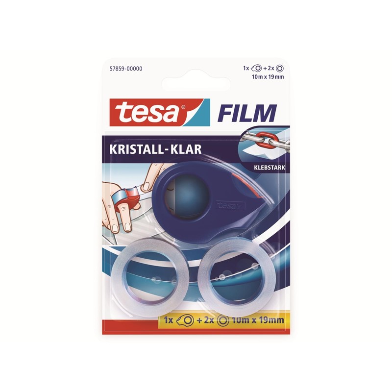 Tesa 57859-00000-00 Mini Dispenser with 2 Ddhesive Tapes - Assorted