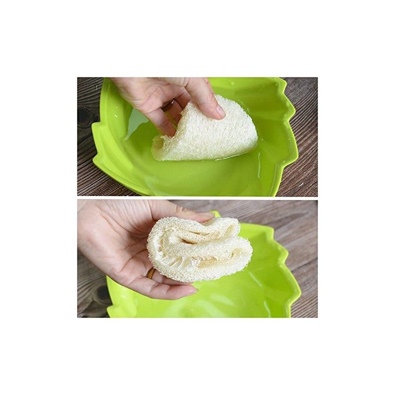 Esponjas naturales de lufa, esponjas de lufa naturales multiusos para