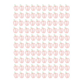 100pcs Cute Paper Clips Rust Proof Plating Prevent Slip Decorative Fruit Shape Paperclips for Document Drawing Paper