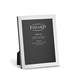 Edzard Photo Frame Prato, 6x8 inch (15x20 cm), Silver Plated Picture Frame, Tarnish Protected