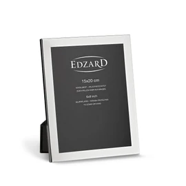 Edzard Photo Frame Prato, 6x8 inch (15x20 cm), Silver Plated Picture Frame, Tarnish Protected