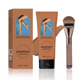 Legs Makeup Waterproof with Brush - Medium Body Concealer, Tattoo & Scar Cover Up, Long Lasting, Transfer Proof, Easy Application for Flawless Looking Legs, All Skin Tones (#3)