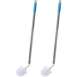 Cepillo para lavar garrafones y utensilios – Set 2 mango largo acero inoxidable Genérico