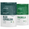 VIZANA NUTRITION Chlorella y Espirulina Orgánica Certificadas USDA en Polvo