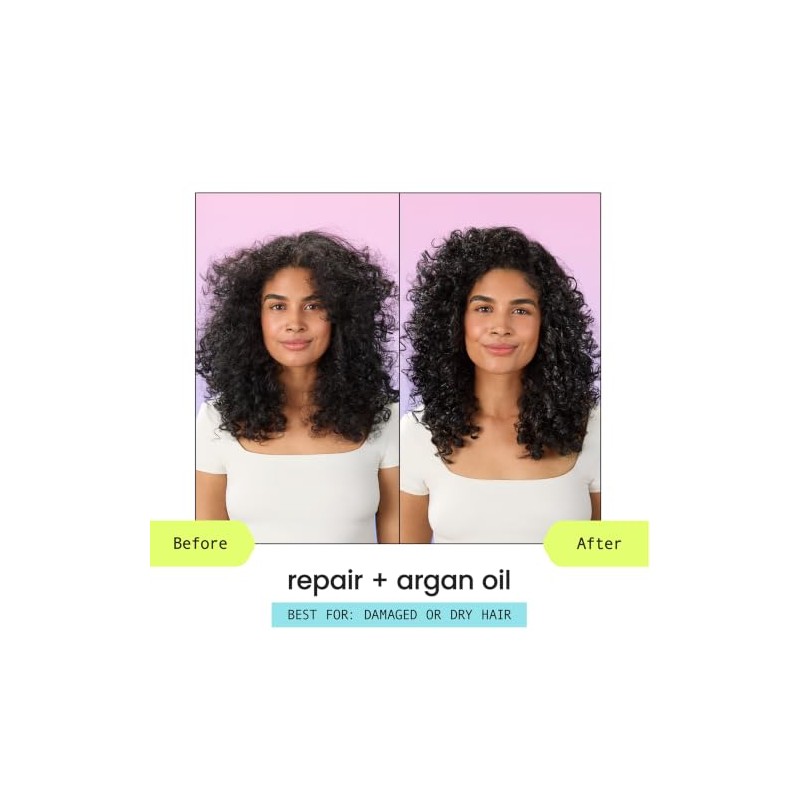 HASK, Repair + Argan Oil, Shampoo Reparador para Cabello Dañado,