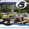 Jetec 2 Inch Patio Table Umbrella Hole Ring with Cap