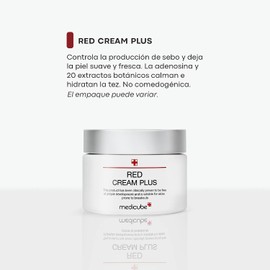 MEDICUBE Red Cream 2.0 Plus, Crema Facial Coreana con Niacinamida, Ácido Salicílico BHA, Zinc PCA, Árbol de Té y Centella Asiática, para Piel Mixta o Grasa, 100 ml