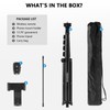 PIOENIMAGE 61" Phone Tripod Stand with 15.7" Flexible Gooseneck and