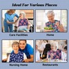 Adult Bibs - 3 Pcs Washable Clothing Protector with Crumb