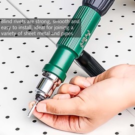 120 Pieces Aluminium Blind Rivet Set, Pop Rivet Assortment Set, Aluminium Rivet Set for Blind Rivet Pliers - M3, M4