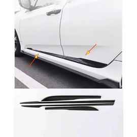 ANUNFRRE Car Accessories fit for Honda Civic 10Th 2016-2021 ABS Exterior Side Door Panel Cover Trim 4Pcs (Bright black)