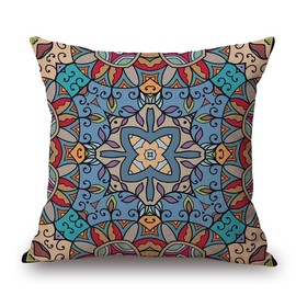 Mymassagepillow- Pressure Activated Massage Pillow for Back, Neck, Feet, & More - Stylish & Durable Neck and Back Massager & Sciatica Pillow - 13in x 13in - Machine Washable Cover (Mandala)