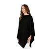 Mimi & Thomas Women's Black 100% Pure Cashmere Multi-Ways Button