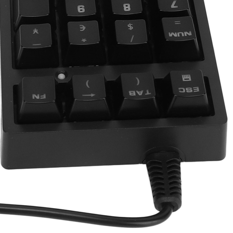 Mechanical Numeric Keypad Wired 21 Keys Blue Switch Color LED