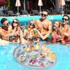 Baanfly Inflatable Floating Drink Holder, Hot Tub Accessories, 8 Holes