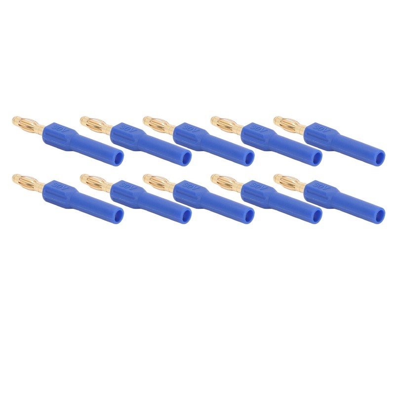 10Pcs Banana Plug 4.0mm Male to 2mm Female Connector 30V