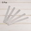sourcing map 5pcs Mn Steel Feeler Gauge 0.6mm Thickness 150mm