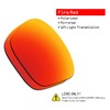 SmartVLT Polarized AR Coated Fire Red Replacement Lenses for Oakley