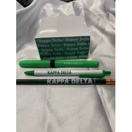 Kappa Delta Combo Memo Cube, Pen, Pencil, Highlighter VINTAGE, RETIRED