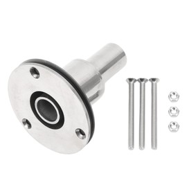 Chazcool 316 Straight Thru Hull Exhaust Skin, 24mm Stainless Steel Heater Exhaust Port, Tube Pipe Socket Hardware Suitable for Diesel Parking Heaters(Straight)