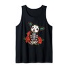 Calavera Chihuahua Playful Colorful Cute Dia De Los Muertos Tank