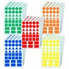 Pack of 1800 - Stickers Geometric Stickers Shapes Labels (Circle,