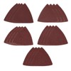 VGOL 50pcs Multi Tool Accessory Triangle Sandpaper 8080mm Gravel 40/60/80/120/240
