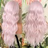 QD-Tizer Ice Pink Body Wave Lace Front Wigs Glueless HD
